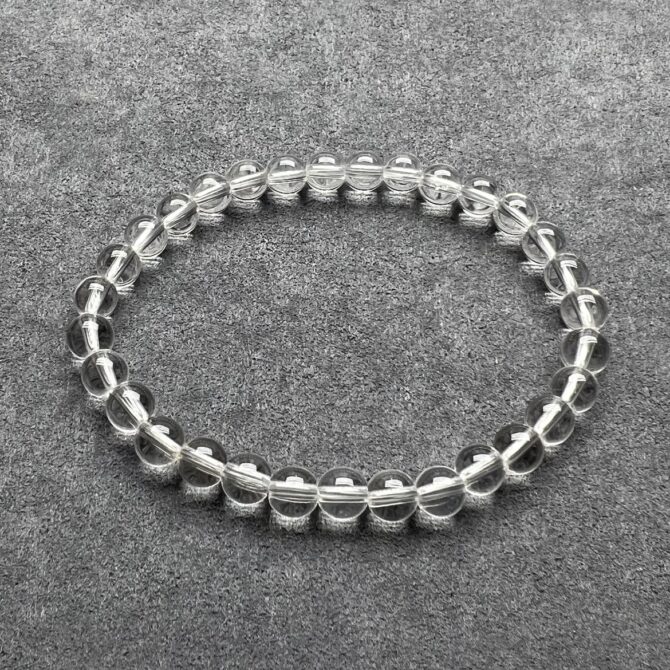 Collection - level Brazilian Natural White Crystal Bracelet - Image 3