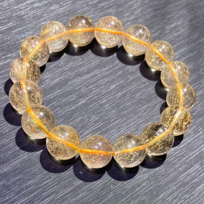 Natural Venus Rutilated Quartz Bracelet