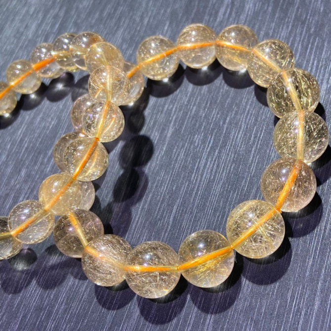 Natural Venus Rutilated Quartz Bracelet - Image 3