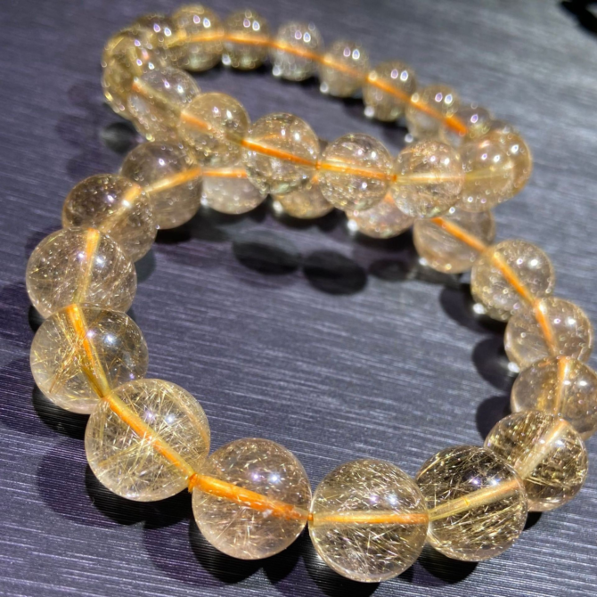 Natural Venus Rutilated Quartz Bracelet - Image 4