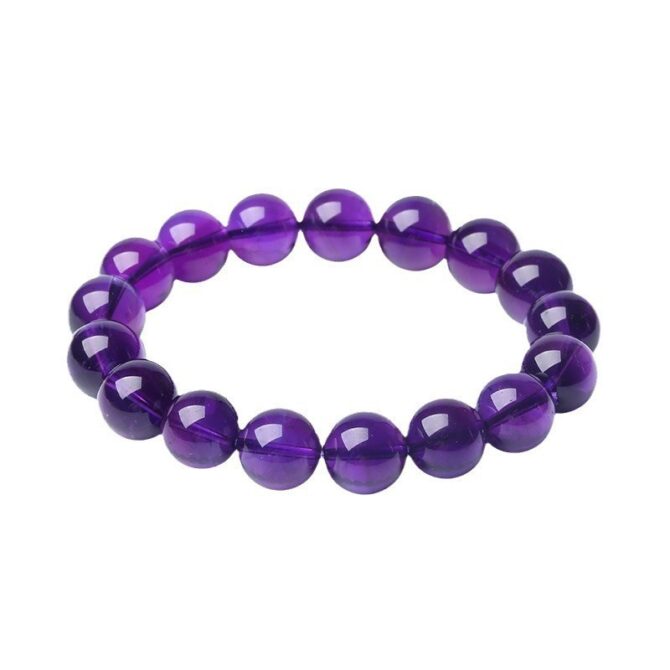 Uruguayan icy-type imperial purple crystal bracelet with super-grade transparency - Image 7